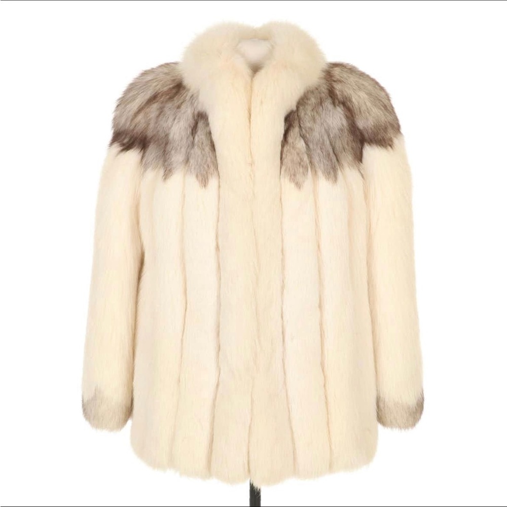 Blue Fox Fur Coat